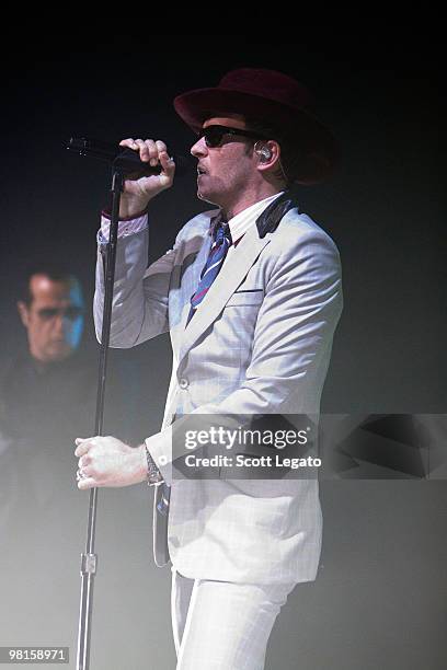 Scott Weiland of Stone Temple Pilots performs at The Louisville Palace Theater on March 30, 2010 in Louisville, Kentucky.