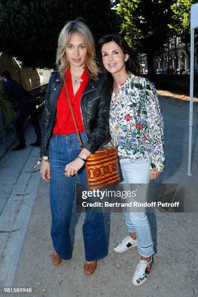 Pauline Lefevre and Caroline Barclay attend the Fete Des Tuileries on June 22, 2018 in Paris, France.