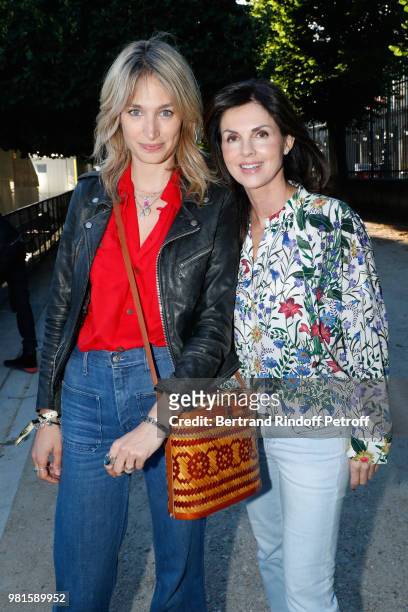 Pauline Lefevre and Caroline Barclay attend the Fete Des Tuileries on June 22, 2018 in Paris, France.