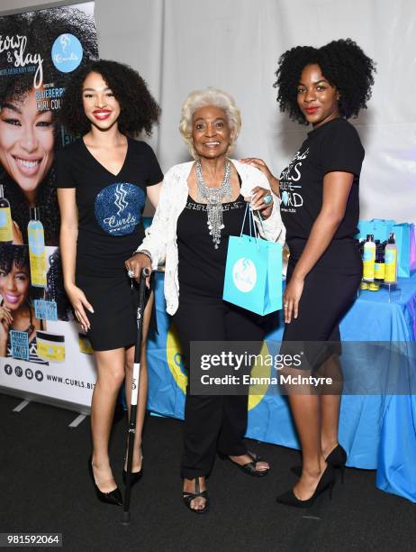 Nichelle Nichols and guests attend the 2018 BET Awards Gift Lounge on June 22, 2018 in Los Angeles, California.