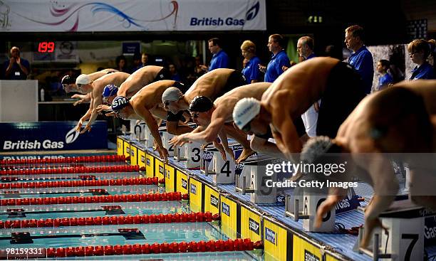 General Views of Swimming during the British Gas Swimming Championships at Ponds Forge on March 29, 2010 in Sheffield, England.