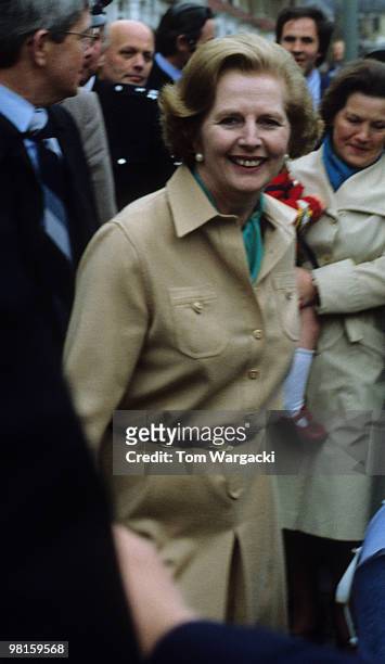 Margaret Thatcher sighting on April 5, 1979 in London, England.