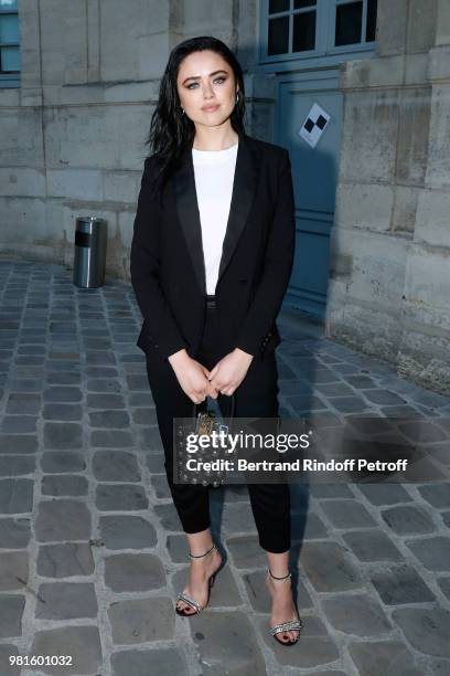 Blogger Kristina Bazan attends the Men's Fashion Cocktail as part of Paris Fashion Week - Menswear Spring Summer 2019 at Picasso Museum on June 22,...