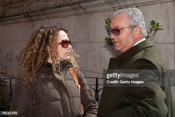 Stefania Marinelli and Mario Marinelli, Danilo Restivo lawyer, arrive at the Santa Trinita Church on March 18, 2010 in Potenza, Italy. The body of...
