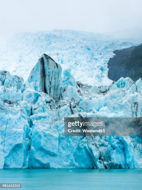 argentina, patagonia, el calafate, puerto bandera, lago argentino, parque nacional los glaciares, estancia cristina, spegazzini glacier, iceberg - parque nacional glacier 個照片及圖片檔