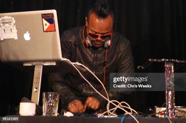 Apl.de.Ap performs at Bacardi's official after party for the Black Eyed Peas at The Conga Room on March 30, 2010 in Los Angeles, California.