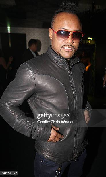 Apl.de.Ap of the Black Eyed Peas attends Bacardi's official after party for the Black Eyed Peas at The Conga Room on March 30, 2010 in Los Angeles,...