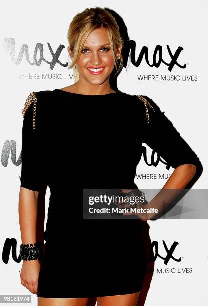 Ashley Roberts arrives for The Fray's Max Sessions concert at the Seymour Centre on March 31, 2010 in Sydney, Australia.