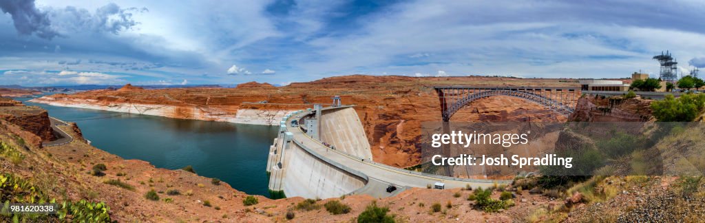 Glen Canyon Bridge and Dam, Arizona, USA