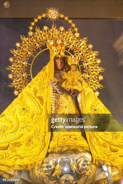 Cuba. Santiago de Cuba. El Cobre. The Merciful Virgin of Cobre a sacred figure. Which has been revered since 1614.