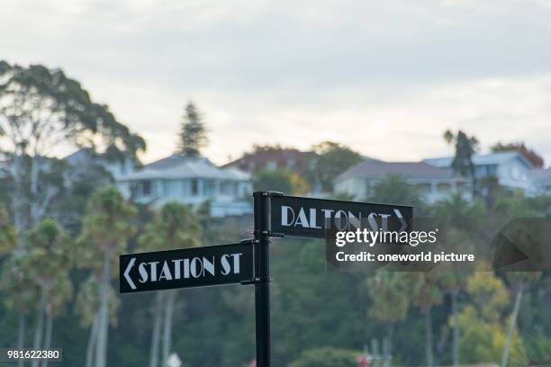 New Zealand. Hawke's Bay. Napier. Antique Road Signs.