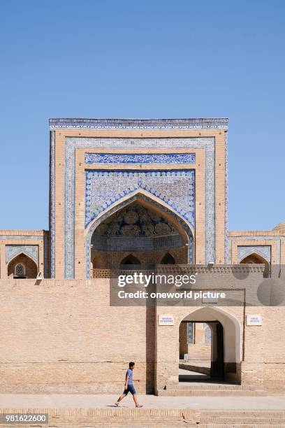 Uzbekistan. Entrance to the historical museum in Khiva.