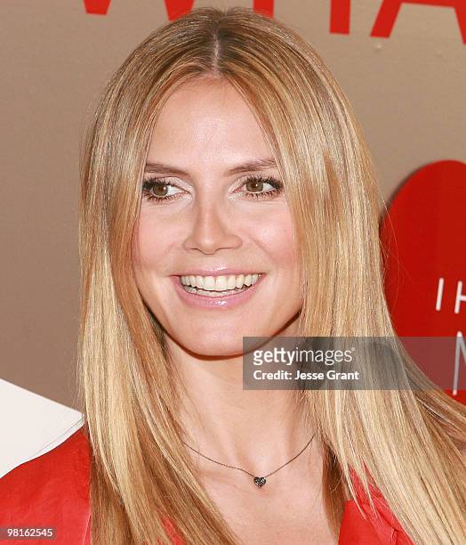 Heidi Klum makes an appearance at the "Pop-Up" Experience Los Angeles at 3rd Street Promenade on March 19, 2010 in Santa Monica, California.