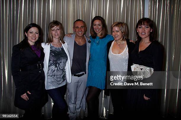 Mark Heyes with Claire Nazier, Emma Crosby, Kate Garraway, Penny Smith, Lorraine Kelly from GMTV showing his new book at the Sanctum Hotel. On March...