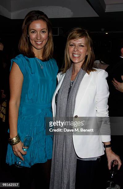 Emma Crosby, Kate Garraway from GMTV at a showing of Mark Heyes new book at the Sanctum Hotel. On March 30, 2010. London, England.