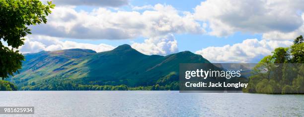 keswick panorama - keswick stock pictures, royalty-free photos & images