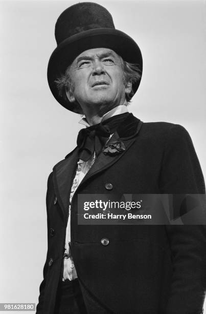 American actor James Stewart as 'Mace Bishop' on the set of western movie 'Bandolero!', 21st November 1967.