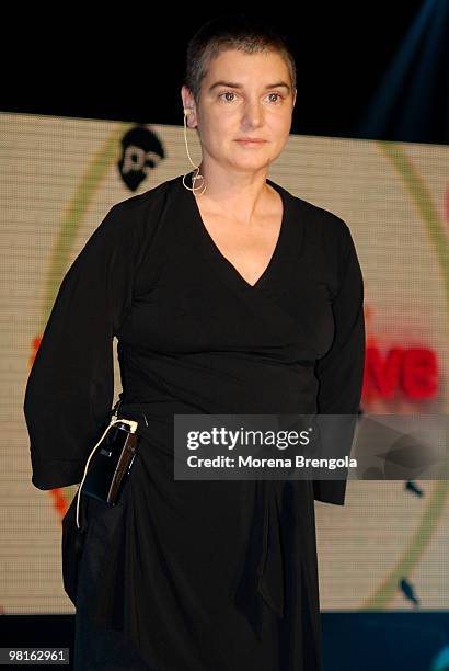 Sinead O'Connor appears on "Cd live" tv show on May 23, 2007 in Milan, Italy.