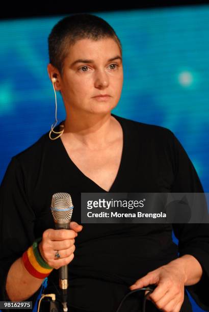 Sinead O'Connor appears on "Cd live" tv show on May 23, 2007 in Milan, Italy.