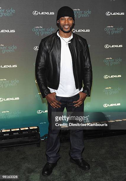 Tyson Beckford attends the Darker Side of Green Climate Change Debate at Skylight West on March 30, 2010 in New York City.