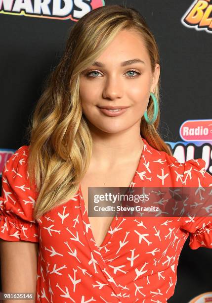 Maddie Ziegler arrives at the 2018 Radio Disney Music Awards at Loews Hollywood Hotel on June 22, 2018 in Hollywood, California.