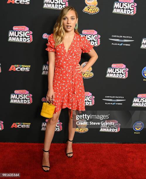 Maddie Ziegler arrives at the 2018 Radio Disney Music Awards at Loews Hollywood Hotel on June 22, 2018 in Hollywood, California.