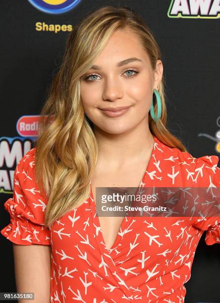 Maddie Ziegler arrives at the 2018 Radio Disney Music Awards at Loews Hollywood Hotel on June 22, 2018 in Hollywood, California.