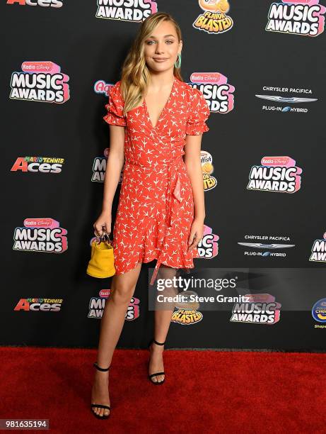 Maddie Ziegler arrives at the 2018 Radio Disney Music Awards at Loews Hollywood Hotel on June 22, 2018 in Hollywood, California.