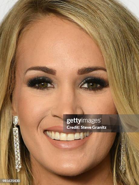 Carrie Underwood arrives at the 2018 Radio Disney Music Awards at Loews Hollywood Hotel on June 22, 2018 in Hollywood, California.