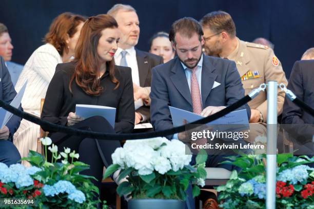 Princess Claire and Prince Felix of Luxembourg celebrate National Day on June 22, 2018 in Luxembourg, Luxembourg.