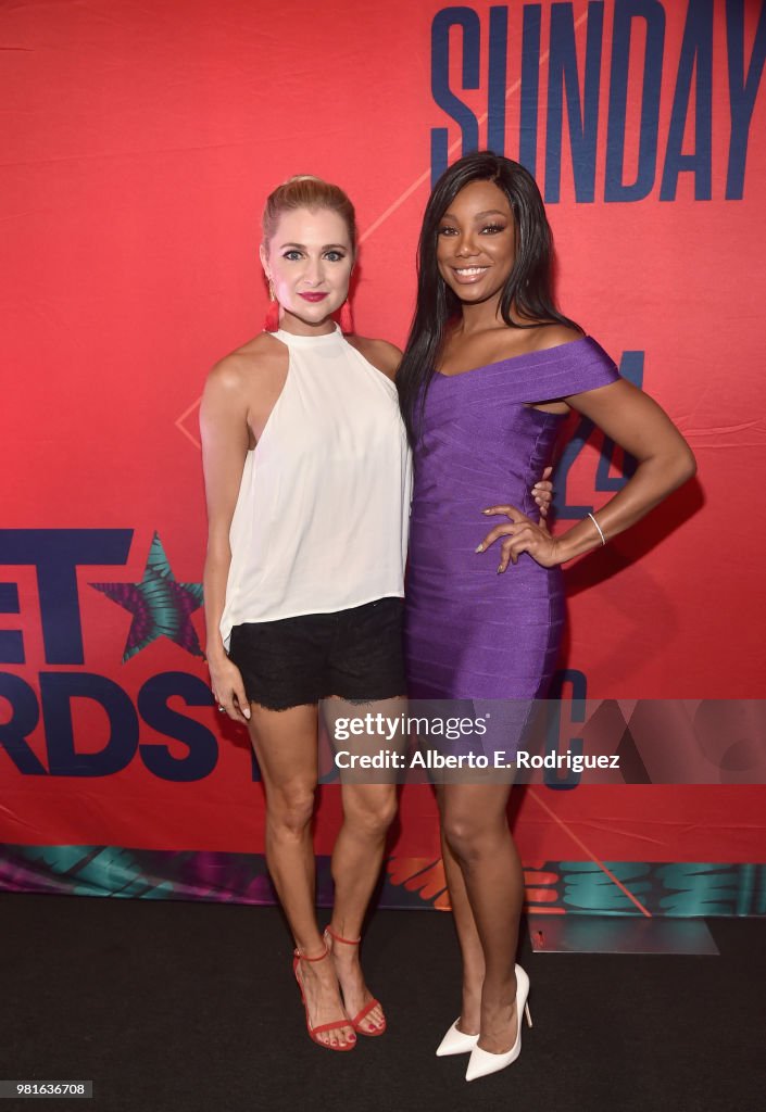 Radio personalities Katherine Bailess and Tiffany Hines attend day