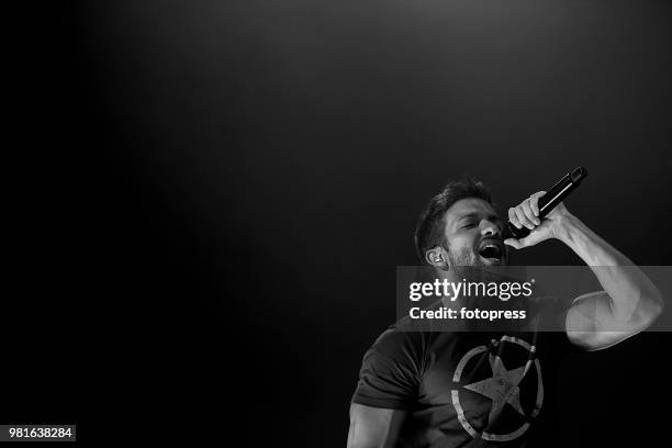 Pablo Alboran performs in concert at Coliseum on June 22, 2018 in A Coruna, Spain.