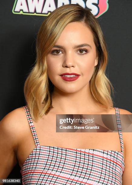 Bailee Madison arrives at the 2018 Radio Disney Music Awards at Loews Hollywood Hotel on June 22, 2018 in Hollywood, California.