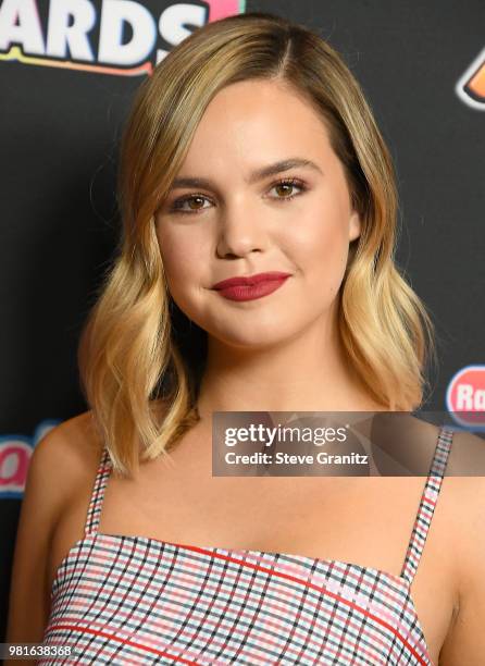 Bailee Madison arrives at the 2018 Radio Disney Music Awards at Loews Hollywood Hotel on June 22, 2018 in Hollywood, California.