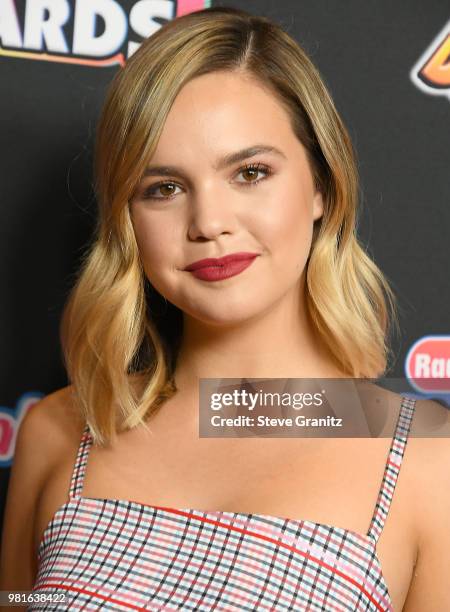 Bailee Madison arrives at the 2018 Radio Disney Music Awards at Loews Hollywood Hotel on June 22, 2018 in Hollywood, California.