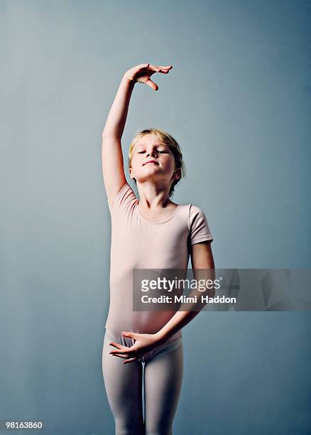 portrait of a young ballet dancer - ballet girl stock pictures, royalty-free photos & images