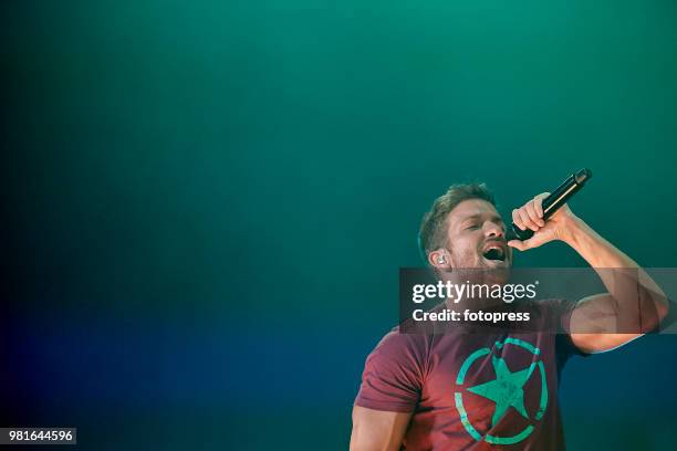 Pablo Alboran performs in concert at Coliseum on June 22, 2018 in A Coruna, Spain.