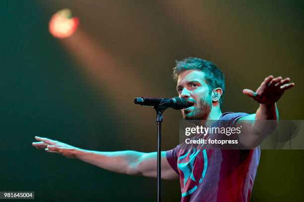 Pablo Alboran performs in concert at Coliseum on June 22, 2018 in A Coruna, Spain.