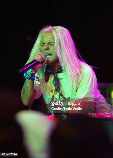 Lauren Sanderson performs at the Coca-Cola Music Studio at the 2018 BET Experience Fan Fest at Los Angeles Convention Center on June 22, 2018 in Los...