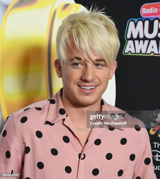 Charlie Puth attends the 2018 Radio Disney Music Awards at Loews Hollywood Hotel on June 22, 2018 in Hollywood, California.