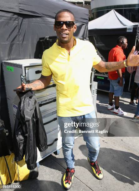 Kosine poses at BETX Live!, sponsored by Nissan, during the 2018 BET Experience at Microsoft Square at L.A. Live on June 22, 2018 in Los Angeles,...