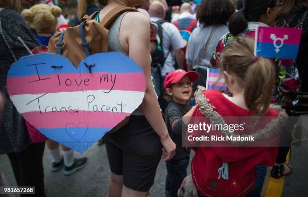 The Trans rally and march has become a regular part of the final PRIDE weekend activities. Thousands gathered on Church Street to listen to a variety...