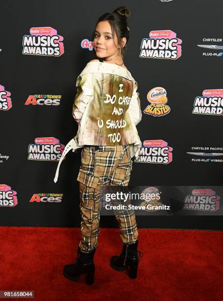 Jenna Ortega arrives at the 2018 Radio Disney Music Awards at Loews Hollywood Hotel on June 22, 2018 in Hollywood, California.