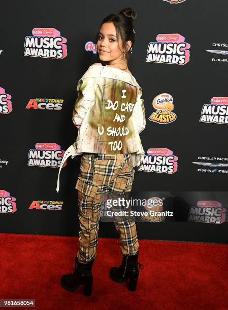 Jenna Ortega arrives at the 2018 Radio Disney Music Awards at Loews Hollywood Hotel on June 22, 2018 in Hollywood, California.