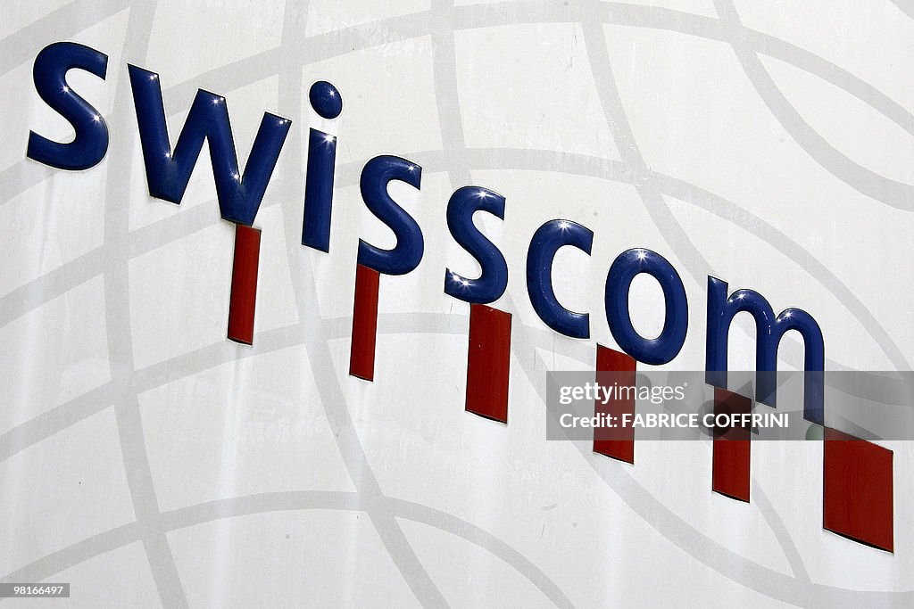 The logo of the telecom company Swisscom