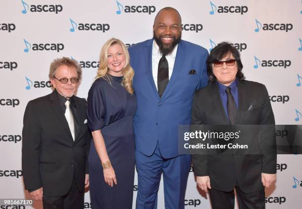 President, Paul Williams, CEO of ASCAP, Elizabeth Matthews, Bishop Cortez Vaughn, and ASCAP EVP, Membership John Titta attends the 31st Annual ASCAP...