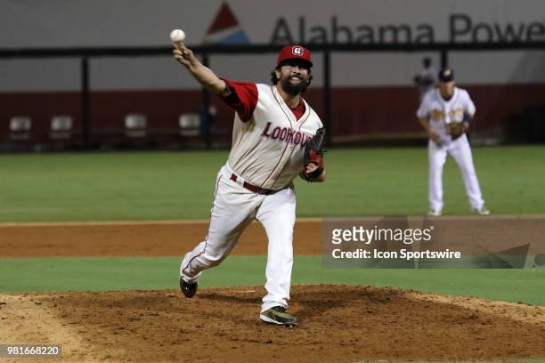Chattanooga Lookouts pitcher Todd Van Steensel during the 2018 Southern League All-Star Game. The South All-Stars defeated the North All-Stars by the...