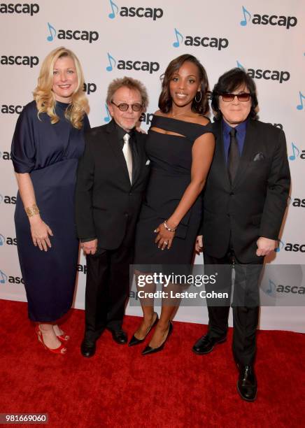 Of ASCAP, Elizabeth Matthews, ASCAP President, Paul Williams, ASCAP SVP, Membership Nicole George-Middleton, and ASCAP EVP, Membership John Titta...