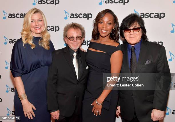 Of ASCAP, Elizabeth Matthews, ASCAP President, Paul Williams, ASCAP SVP, Membership Nicole George-Middleton, and ASCAP EVP, Membership John Titta...