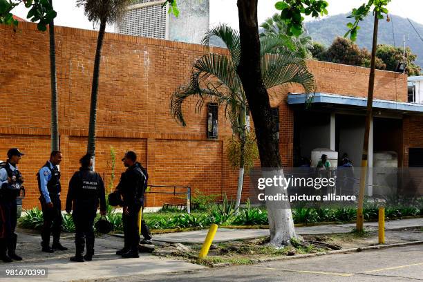 March 2018, Venezuela, Valencia: A view of the police station where a mutiny occurred, killing at least 68 people. According to local sources the...